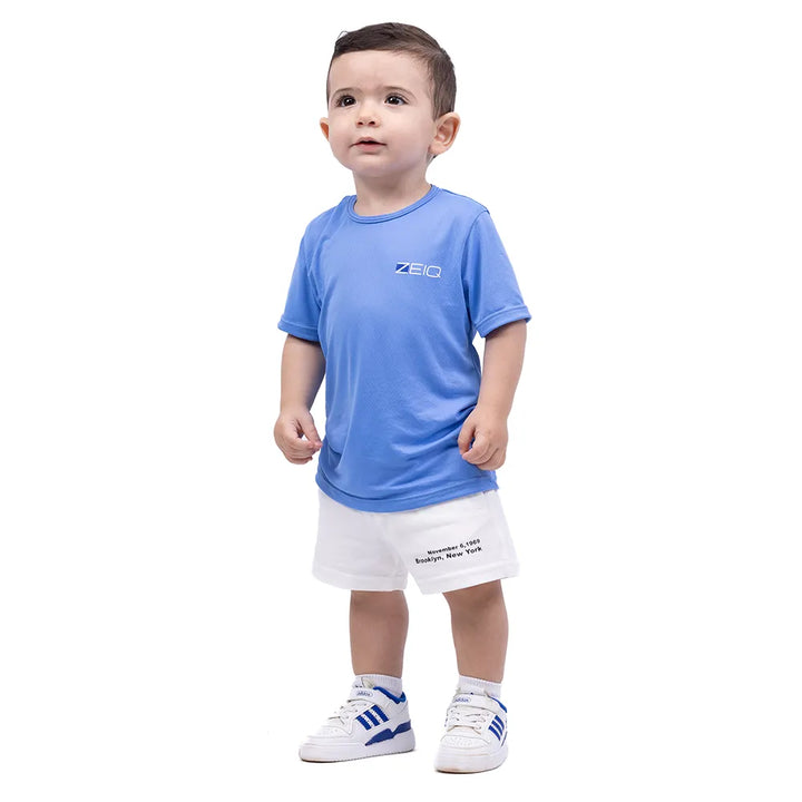Camiseta Esportiva Infantil Zeiq Blue Jeans
