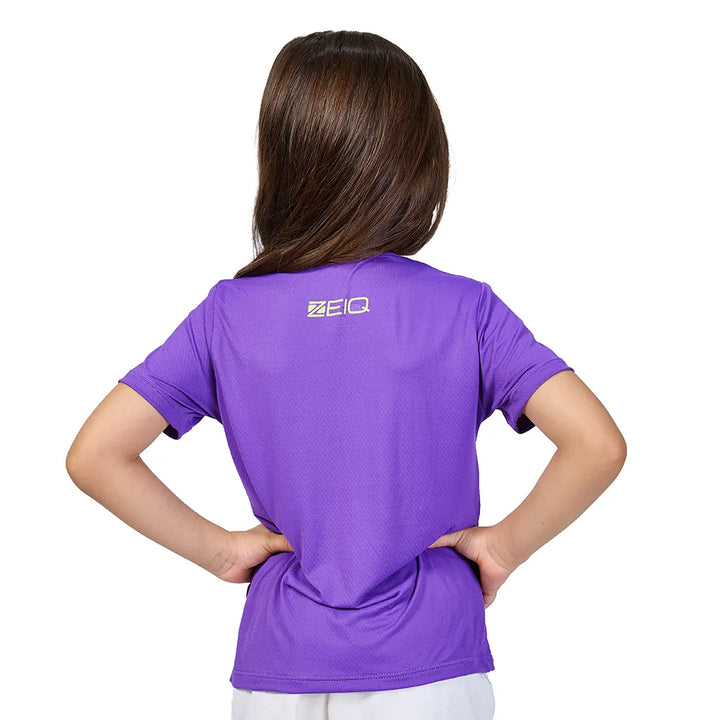 Camiseta Esportiva Infantil Zeiq Purple