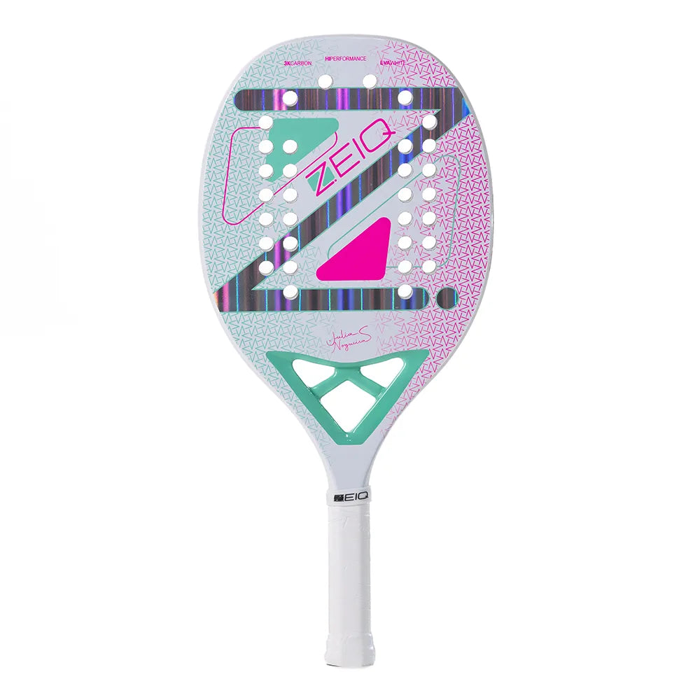 Raquete de Beach Tennis Advanced Julia Nogueira White Zeiq - 3K