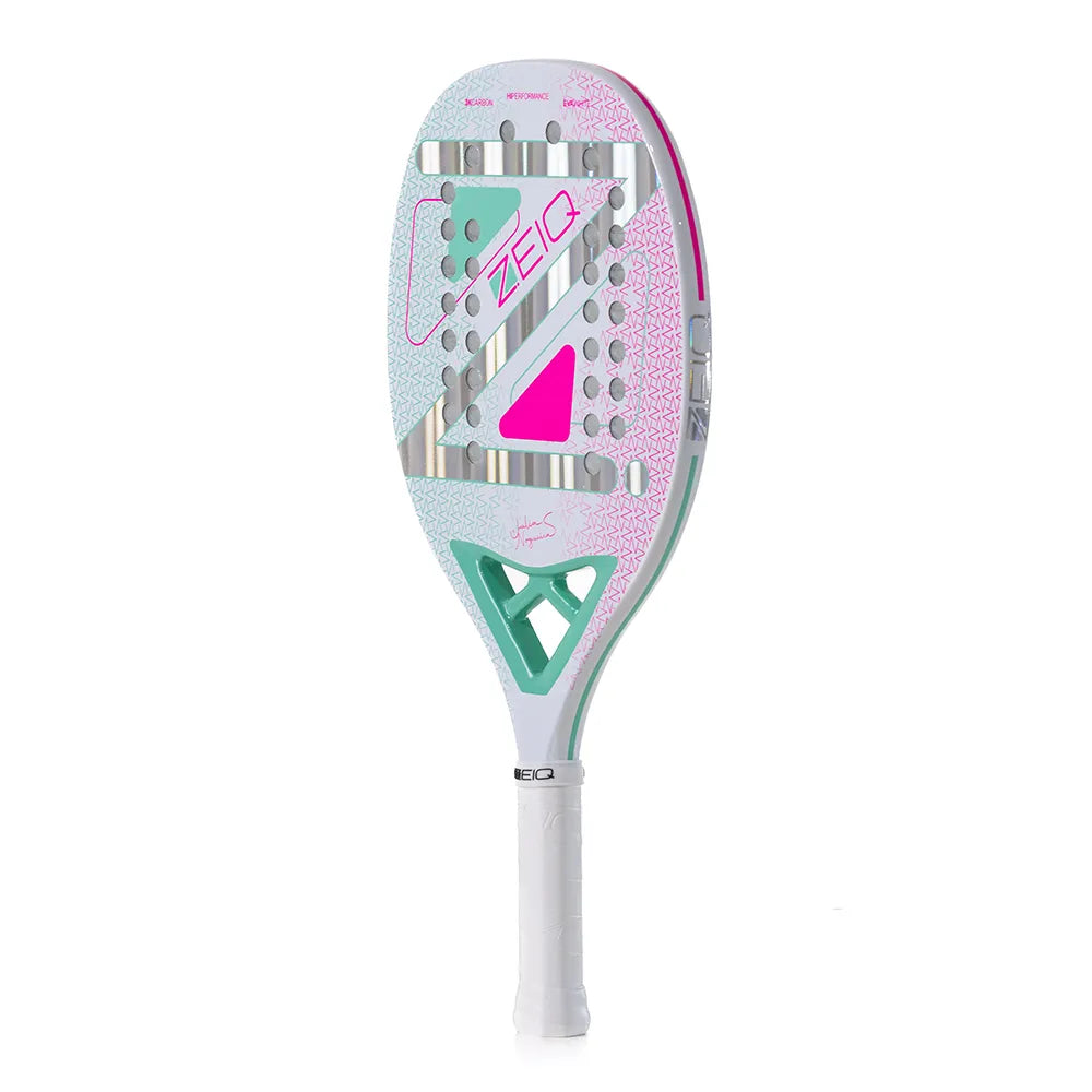 Raquete de Beach Tennis Advanced Julia Nogueira White Zeiq - 3K