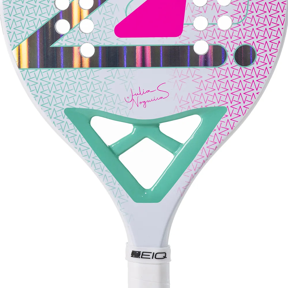 Raquete de Beach Tennis Advanced Julia Nogueira White Zeiq - 3K