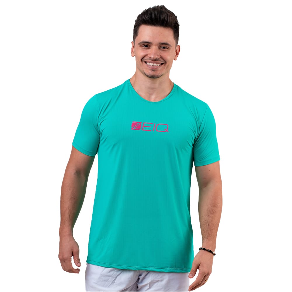 Camiseta Esportiva Slim Dry Zeiq Verde Oceani
