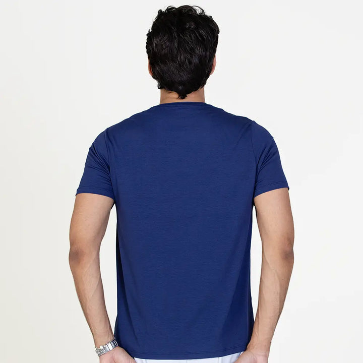 Camiseta Casual Soft Zeiq Azul Jeans
