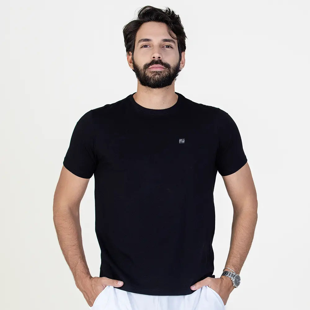 Camiseta Casual Comfort Zeiq Preta