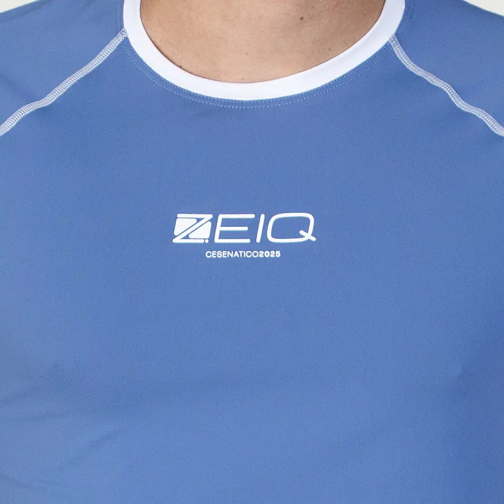 Camiseta Esportiva Masc Slim Mundial Zeiq Blue