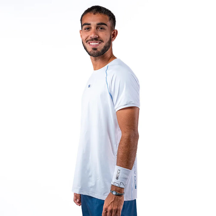 Camiseta Esportiva Slim Trace Branca Zeiq Leo Branco