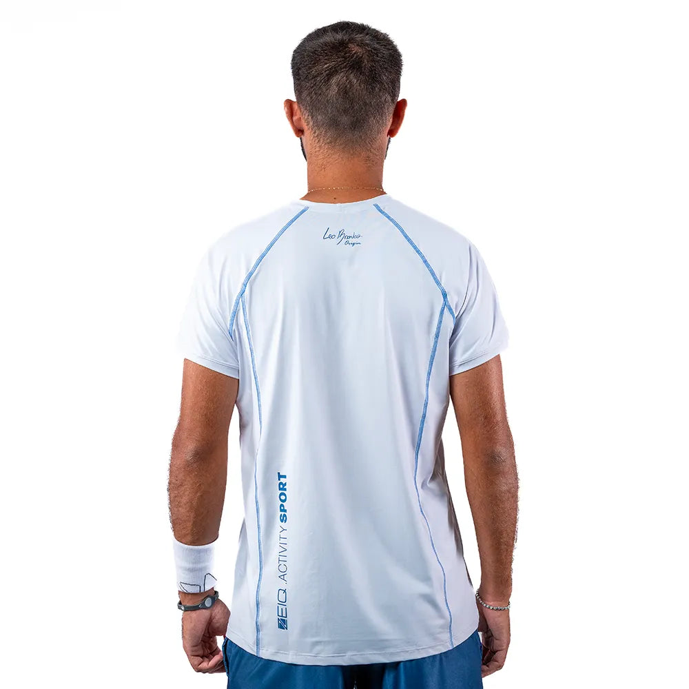 Camiseta Esportiva Slim Trace Branca Zeiq Leo Branco