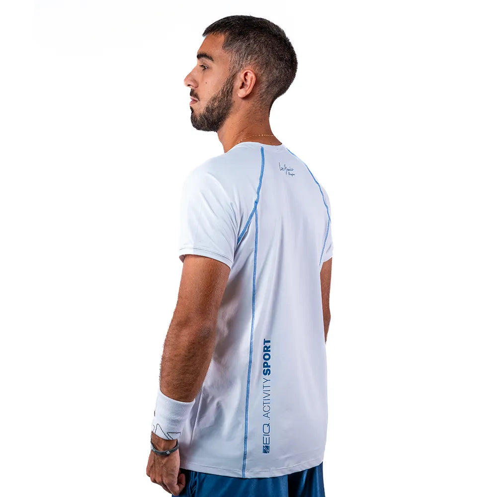 Camiseta Esportiva Slim Trace Branca Zeiq Leo Branco