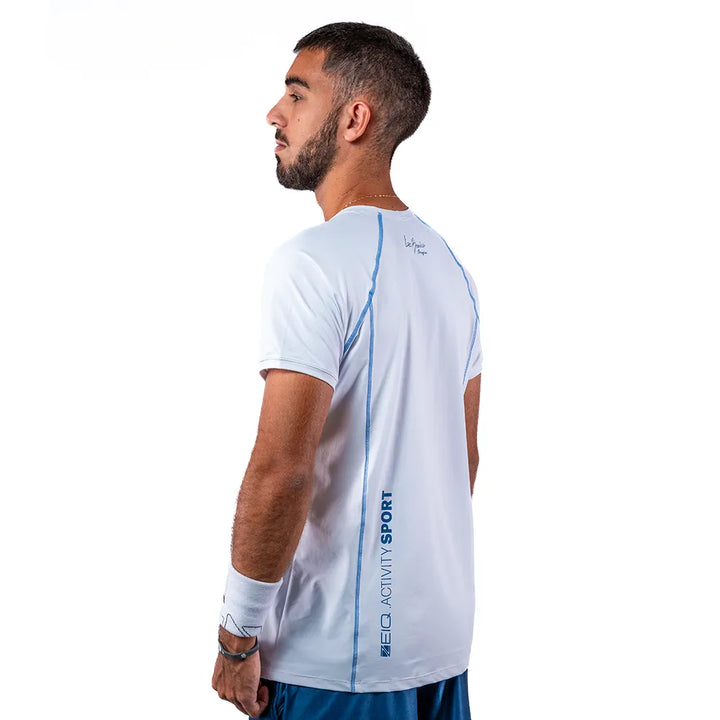 Camiseta Esportiva Slim Trace Branca Zeiq Leo Branco