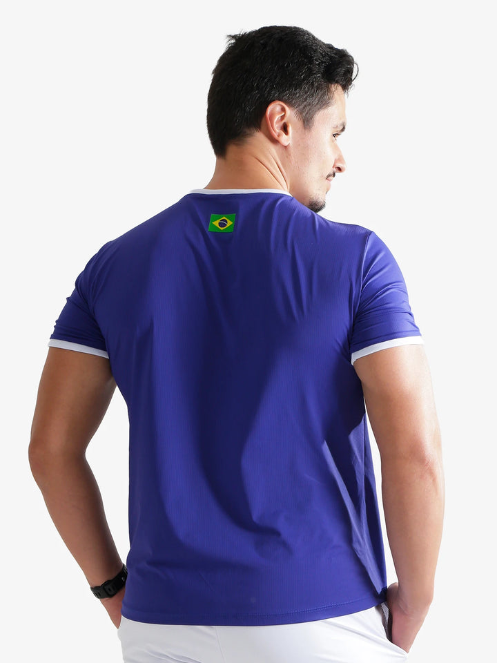 Camiseta Esportiva Slim Dry Copa Zeiq Azul