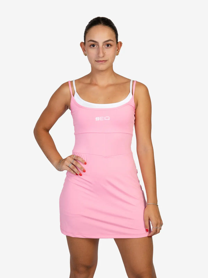 Vestido Fit Flow Alça Dupla NG Zeiq Rosa