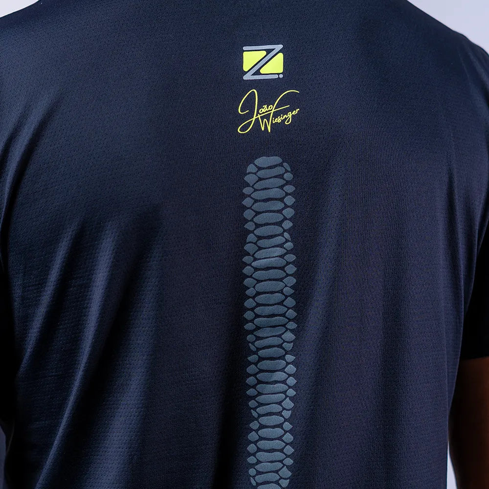 Camiseta Esportiva Slim Dry Snake Black Zeiq João Wiesinger
