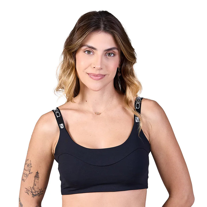 Top Recortes Basic Zeiq All Black