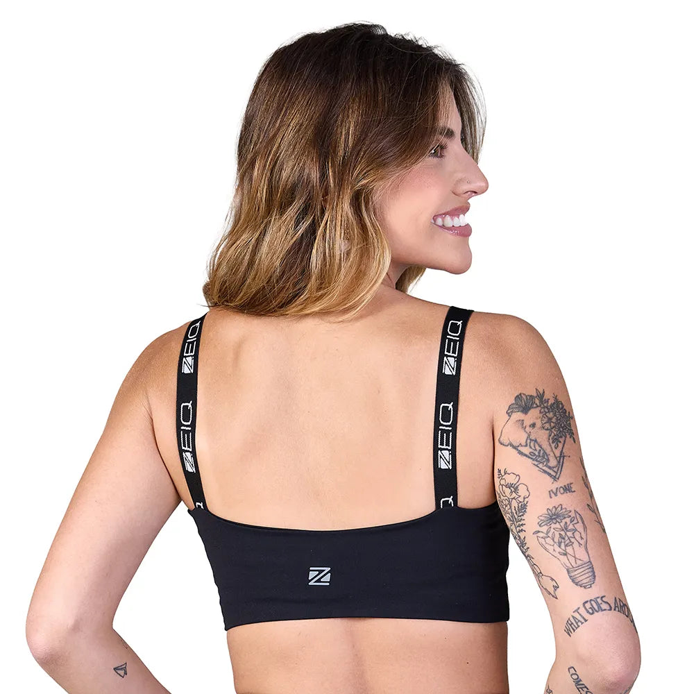 Top Recortes Basic Zeiq All Black