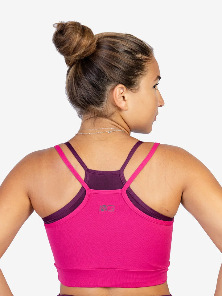 Top Fit Alça Duplo Glam NG Zeiq Pink