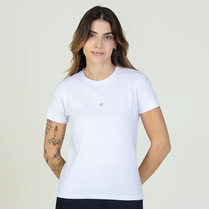Baby Look Casual Comfort Zeiq Branca