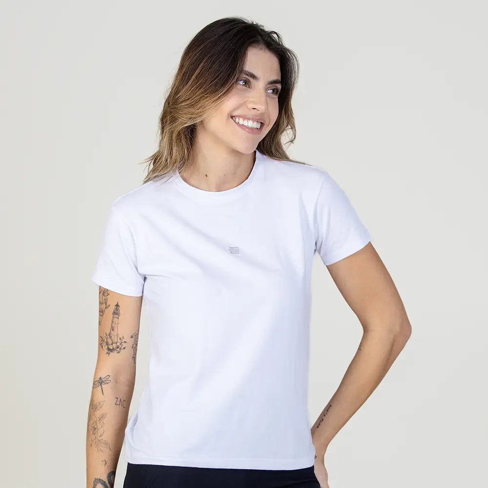 Baby Look Casual Comfort Zeiq Branca