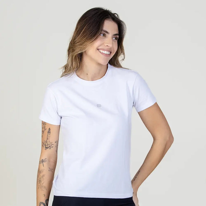 Baby Look Casual Comfort Zeiq Branca