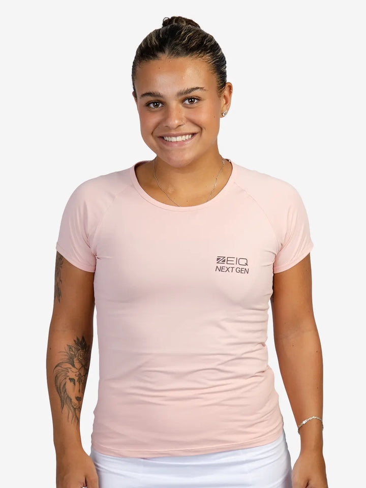 Baby Look Esportiva Glam NG Zeiq Rosa Claro