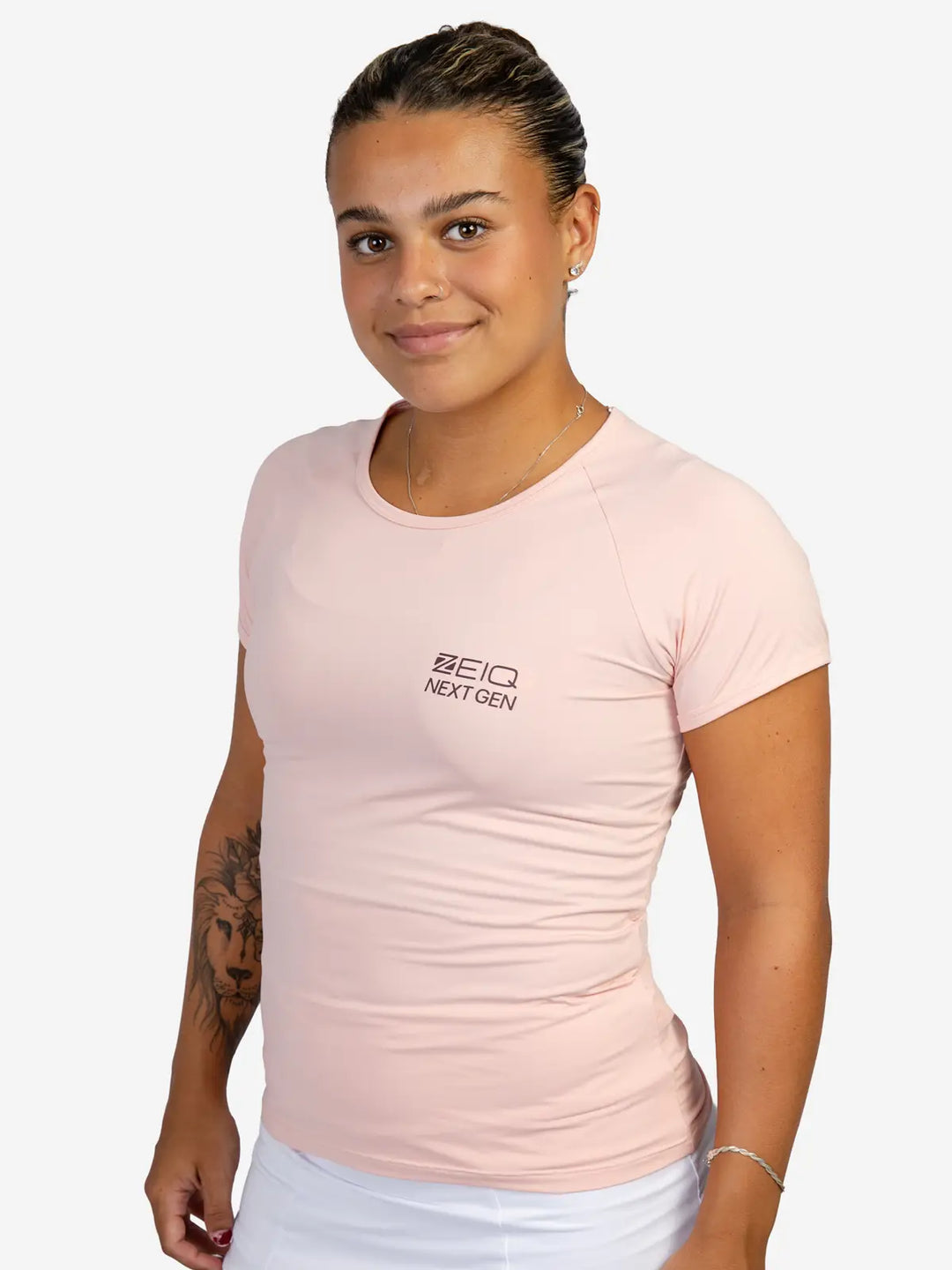 Baby Look Esportiva Glam NG Zeiq Rosa Claro