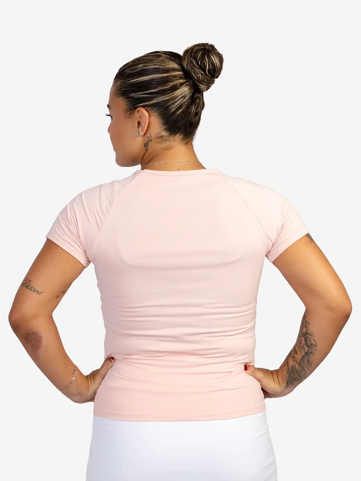 Baby Look Esportiva Glam NG Zeiq Rosa Claro