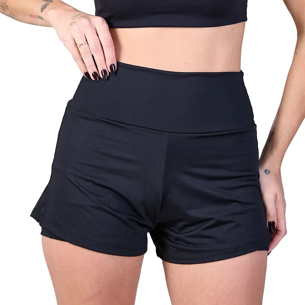 Short Duplo Basic Zeiq All Black