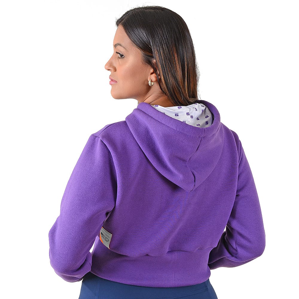Moletom Cropped Zeiq Roxo