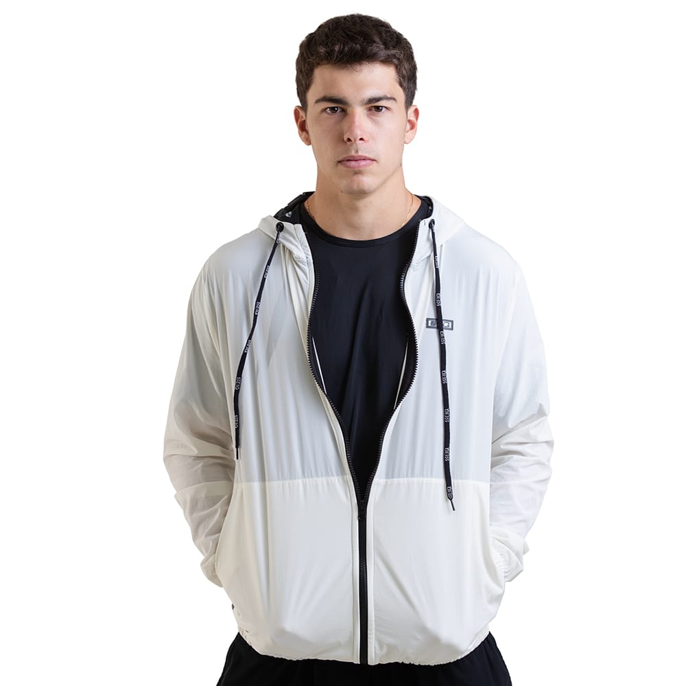 Jaqueta corta-vento Unissex Float Zeiq Off White