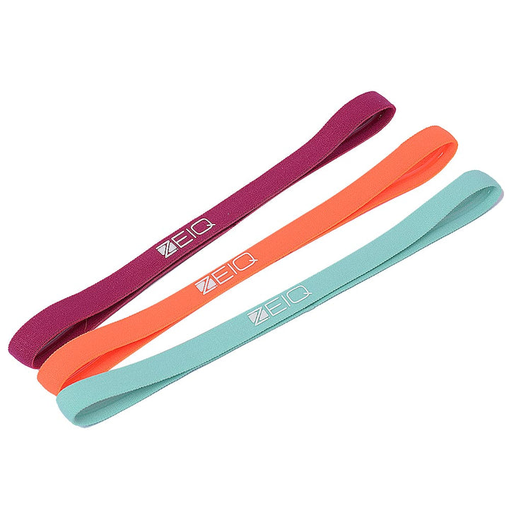 Head Band Sport Zeiq - Kit 3 Unidades (bordô, laranja e azul sky)