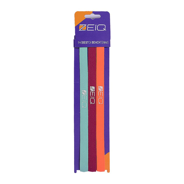 Head Band Sport Zeiq - Kit 3 Unidades (bordô, laranja e azul sky)