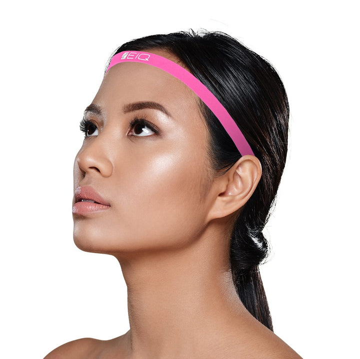 Head Band Sport Zeiq - Kit 3 Unidades (cinza light, pink flour, azul)