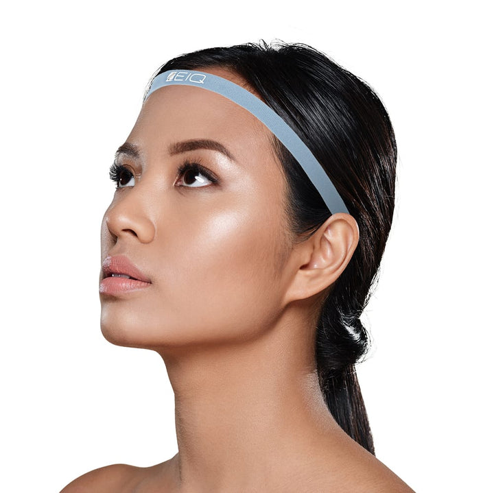 Head Band Sport Zeiq - Kit 3 Unidades (cinza light, pink flour, azul)
