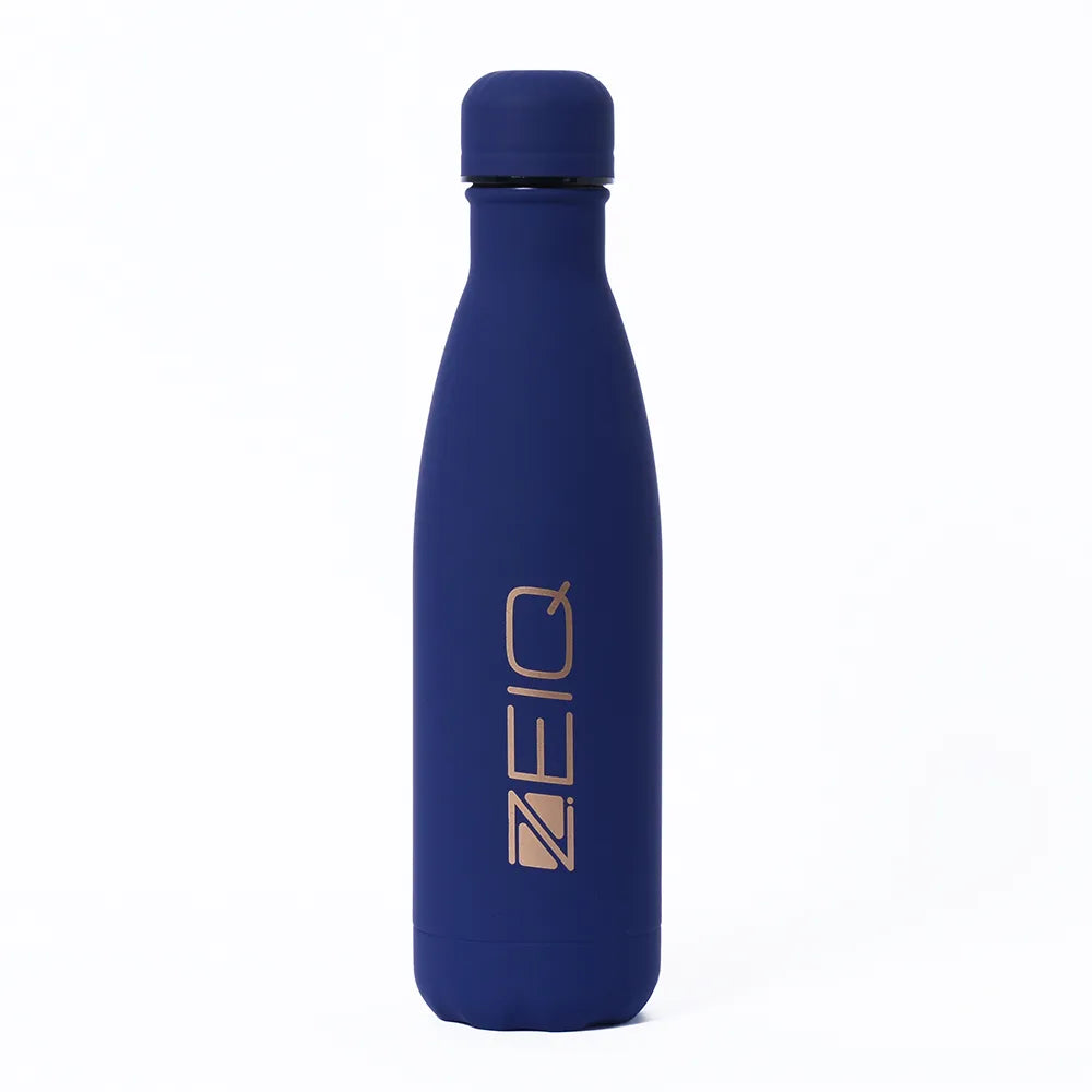 Garrafa Térmica Emborrachada Zeiq 500ml Azul Marinho