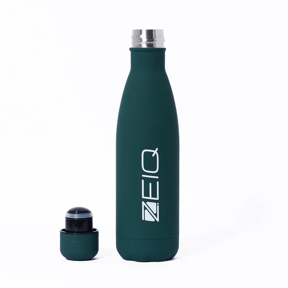 Garrafa Térmica Emborrachada Zeiq 500ml Verde Musgo