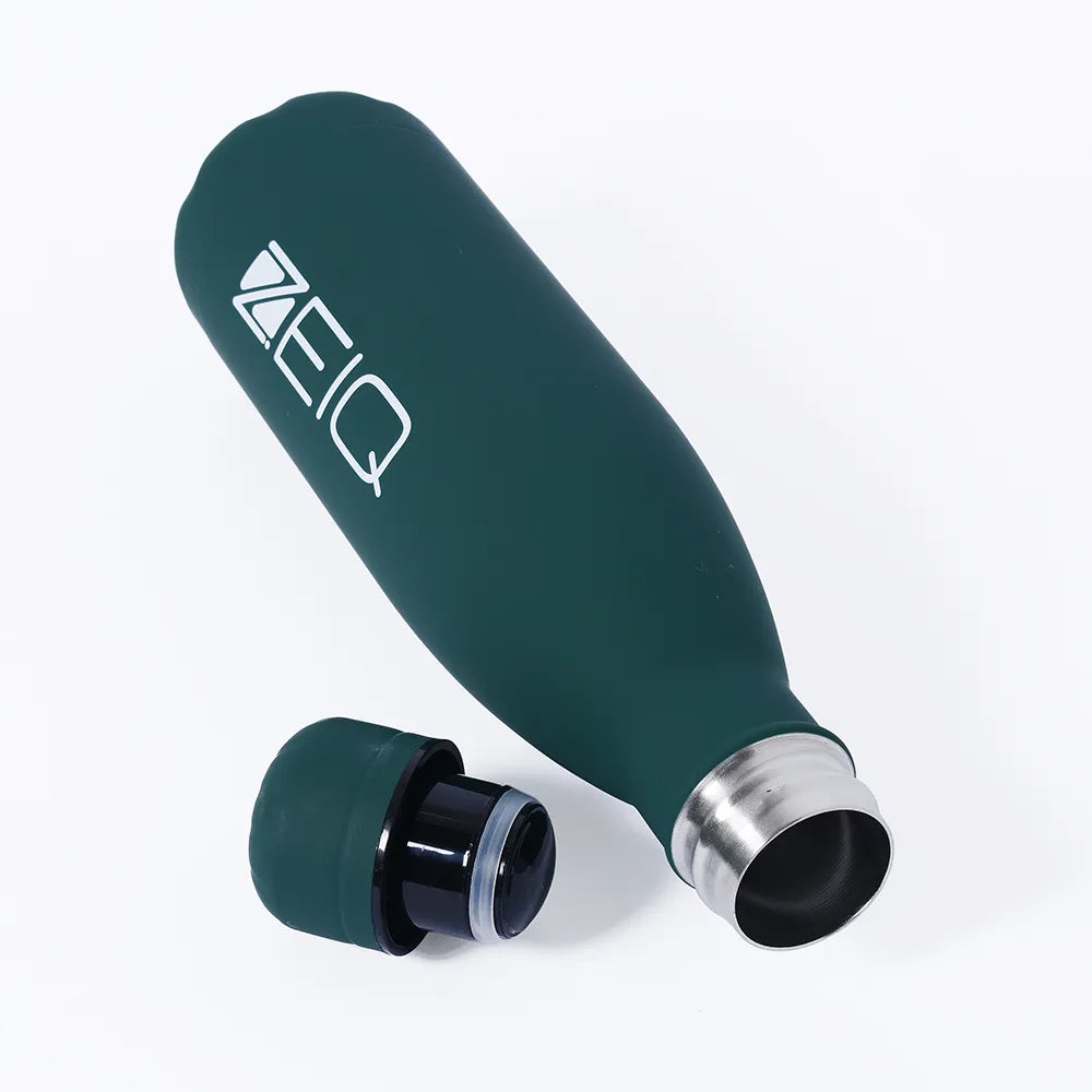 Garrafa Térmica Emborrachada Zeiq 500ml Verde Musgo