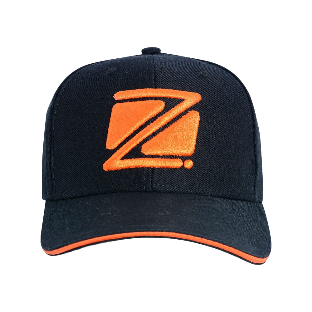 Boné Tie Break Zeiq Preto - Logo Laranja