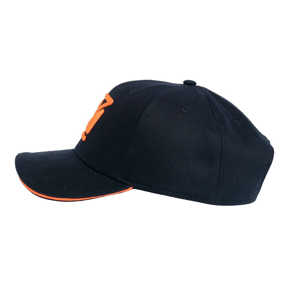 Boné Tie Break Zeiq Preto - Logo Laranja