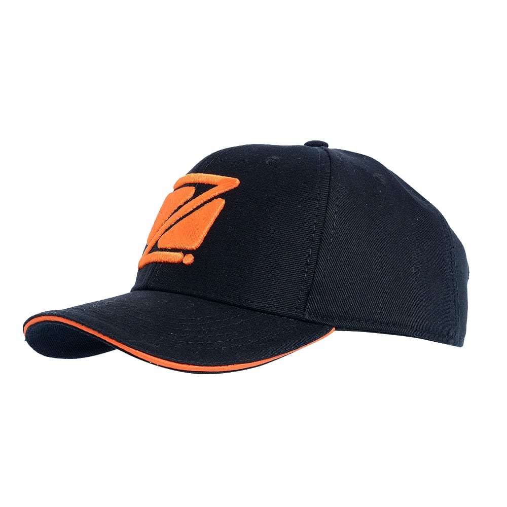 Boné Tie Break Zeiq Preto - Logo Laranja