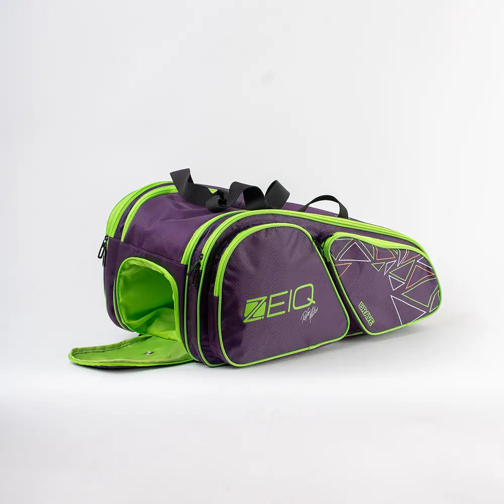 Berq　VXD9 Raqueteira Brave Zeiq Roxa Verde – ZEIQ