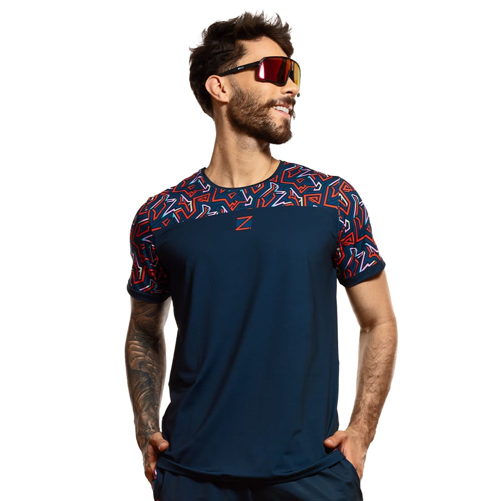 Camiseta Masculina JW Zeiq Azul Marinho