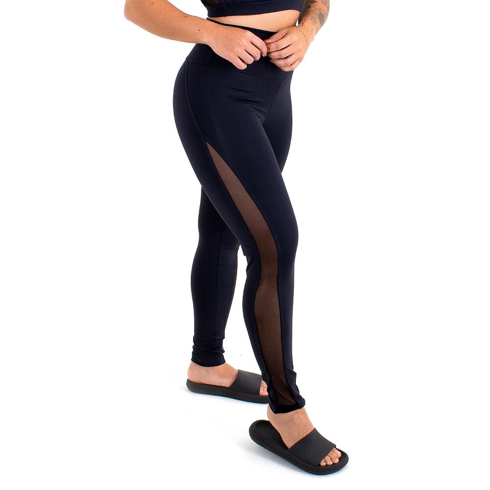 Calça Legging Tela Zeiq Preta