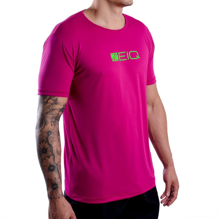 Camiseta Esportiva Slim Zeiq Baton Rouge - Logo Verde