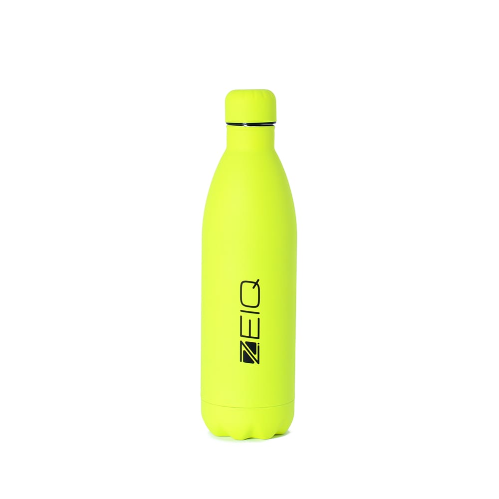 Garrafa Térmica Emborrachada Zeiq 1L Amarelo Neon