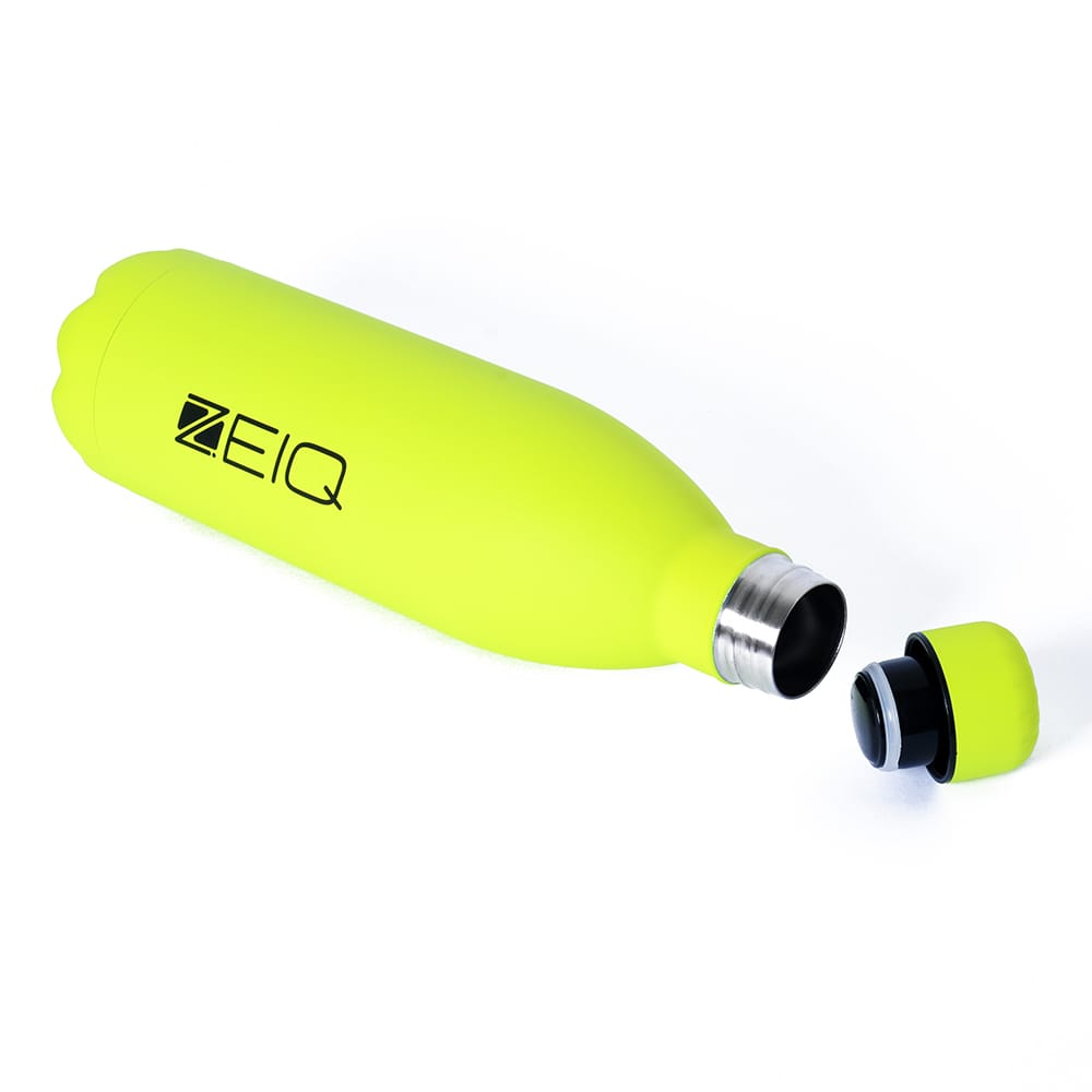 Garrafa Térmica Emborrachada Zeiq 1L Amarelo Neon