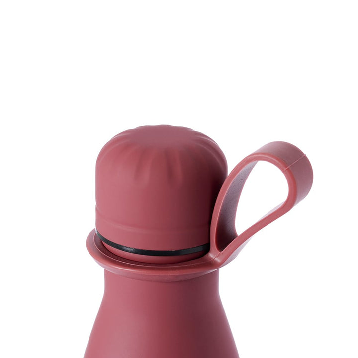 Garrafa Térmica Emborrachada Zeiq 500ml Marsala