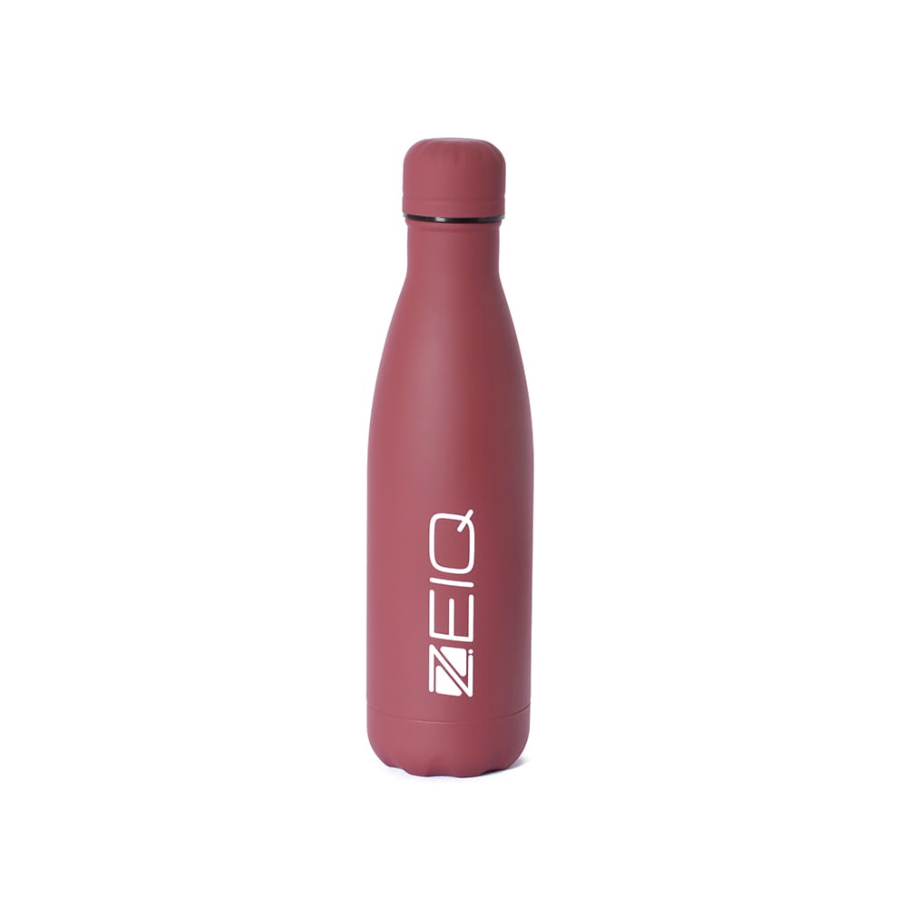 Garrafa Térmica Emborrachada Zeiq 500ml Marsala