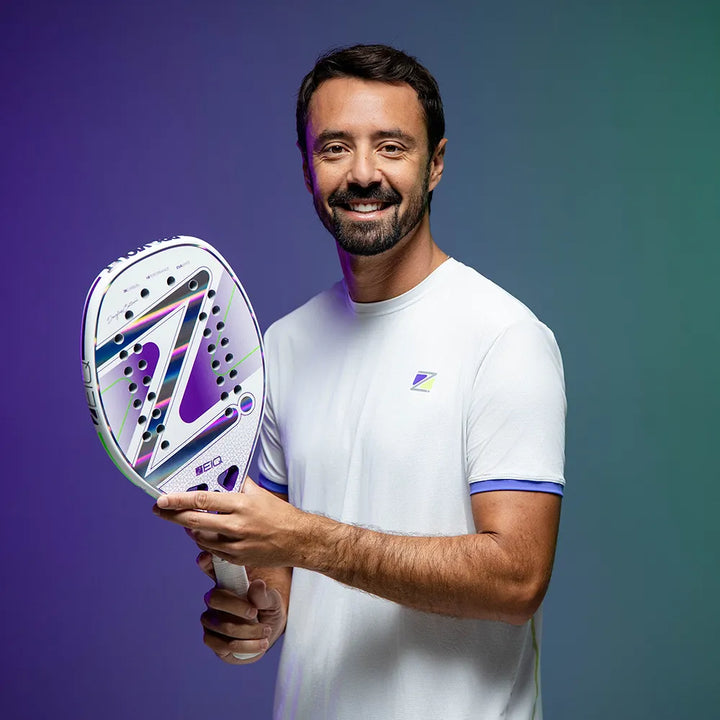Raquete de Beach Tennis Pro Violet Collani White Zeiq – 3K