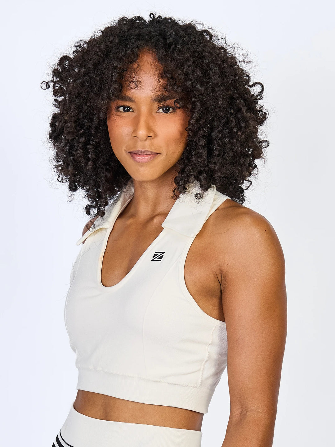 Top Cropped Fit Slam Mesh Zeiq Off White