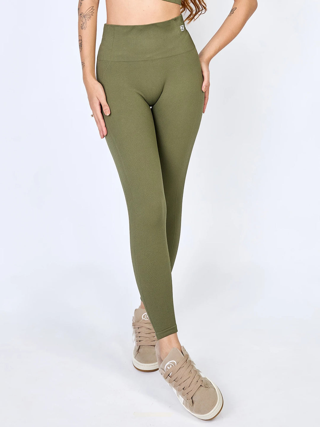 Calça Fit Mesh Zeiq Oliva Verde