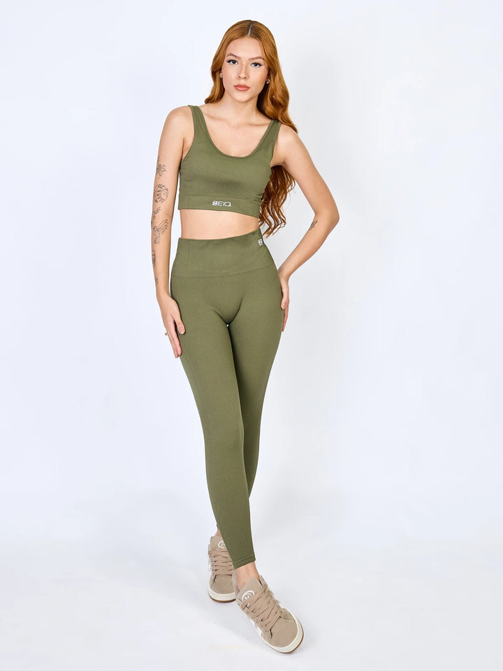 Calça Fit Mesh Zeiq Oliva Verde
